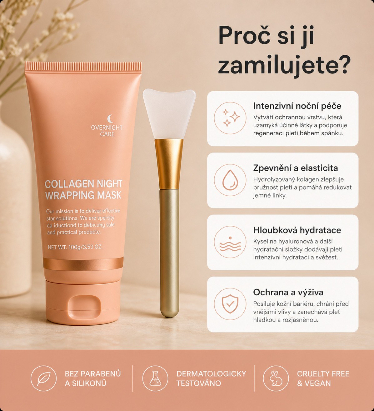 Nuvea Skin – Kolagenová noční maska™